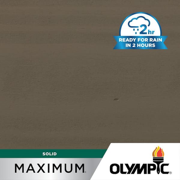 Olympic Maximum 1 gal. SC-1003 Antique Silver Solid Color Exterior Stain and Sealer in One
