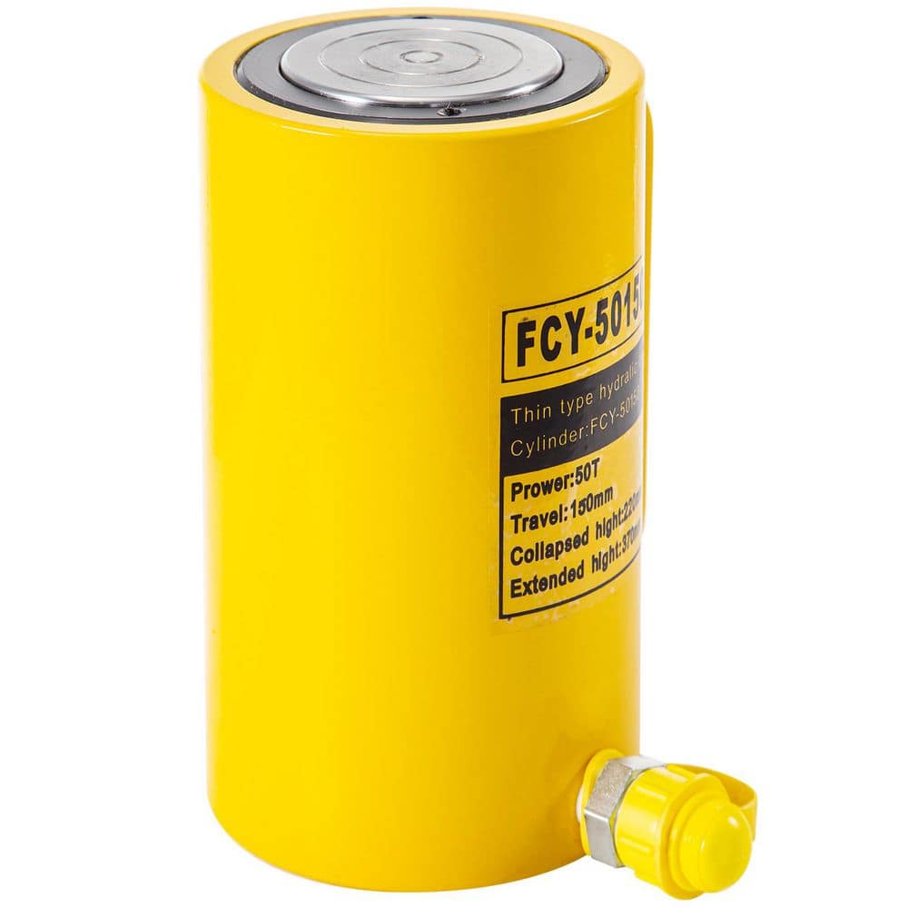 50T 6 in. Stroke Hydraulic Cylinder Jack Solid Single Acting Hydraulic Ram Cylinder 150 mm Hydraulic Lifting Cylinders price history on PriceWatchPro