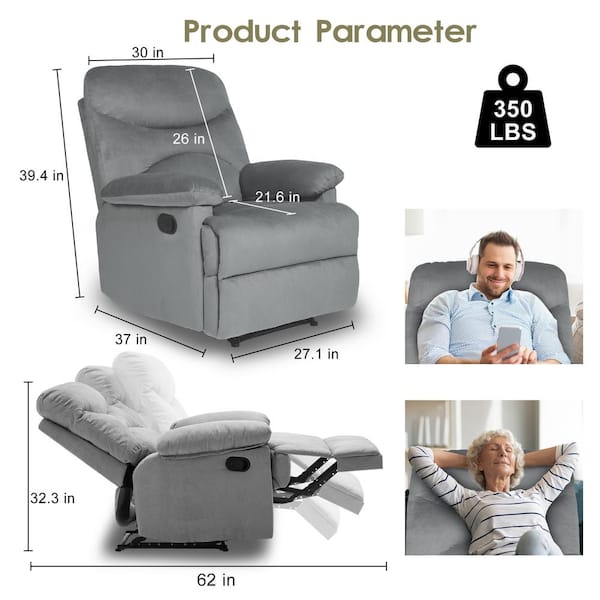 Wall hugger recliner with deals heat and massage