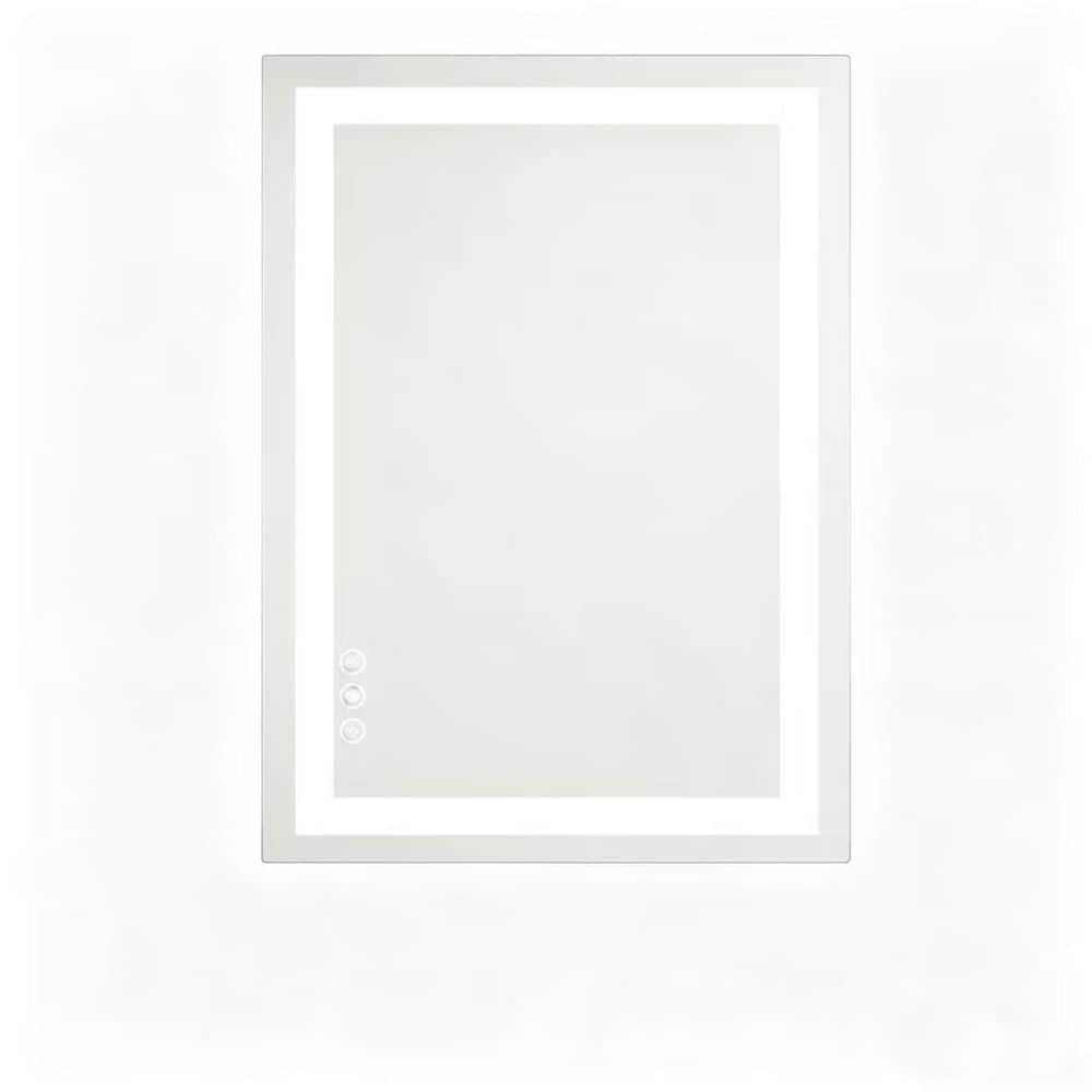32 in. W x 40 in. H Anti-Fog Dimmable Dual LED Rectangle Frameless Bathroom Mirror price history on PriceWatchPro