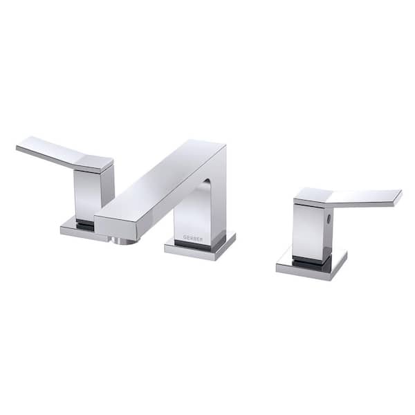 Avian 8 in. Widespread 2-Handle Bathroom Faucet with Metal Touch Down Drain in Chrome