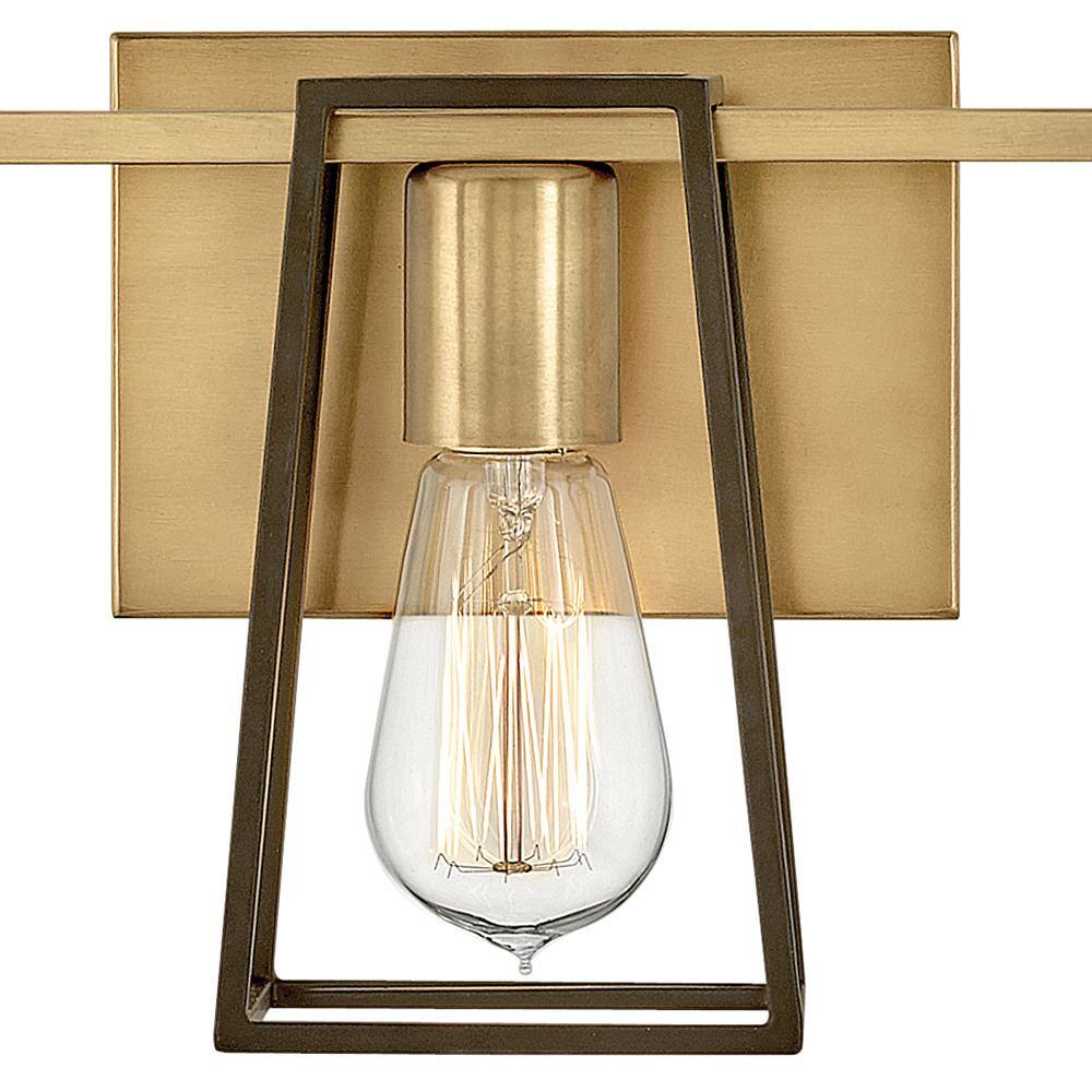 Heritage Brass and Bronze 3-Light Dimmable Bath Light