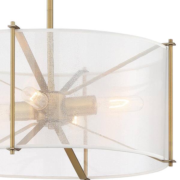 Designers Fountain Daybreak 4-Light Old Satin Brass Pendant D223M 