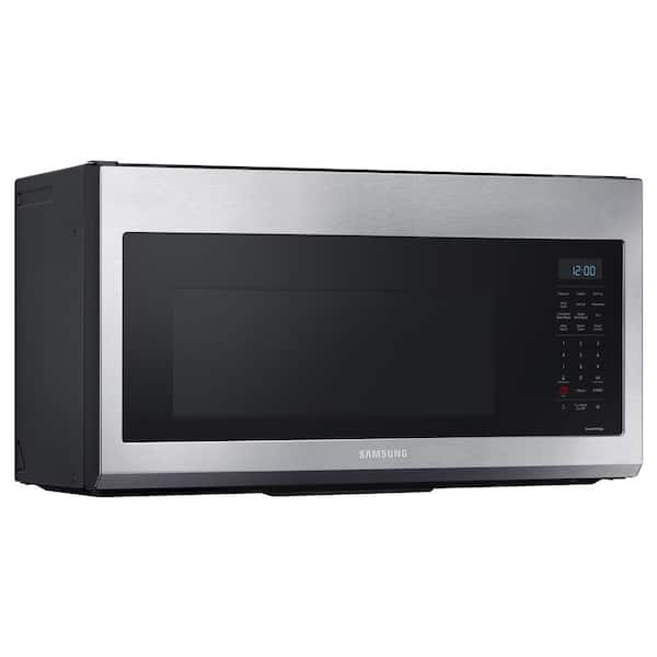 Samsung 30 In 1 7 Cu Ft Over The Range Convection Microwave In Fingerprint Resistant Stainless Steel Mc17t8000cs The Home Depot