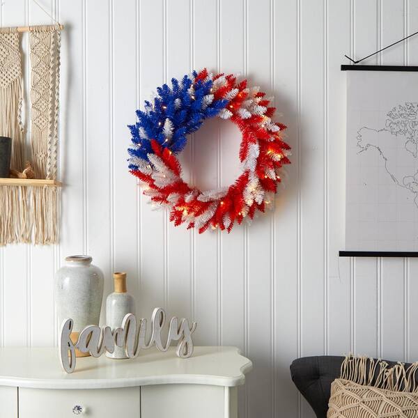 Patriotic Decorative String Balls Craft for Memorial Day or Fourth of July  
