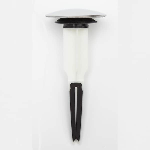 PF WaterWorks 2.5 in. Cap Dia EasyPOPUP Universal, Easy Install/Remove ABS Pop-Up Stopper with Jumbo Cap in Chrome