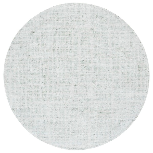 Circular Rug Rvt SAFAVIEH Restoration Vintage 6 ft. x 6 ft. Green/Ivory Abstract ...