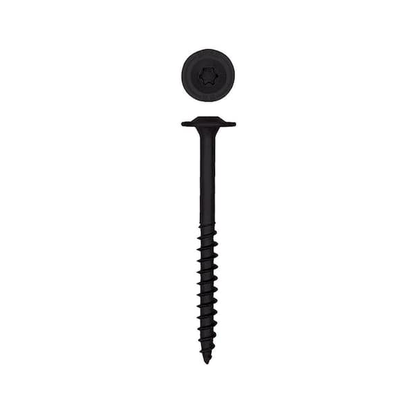 5/16 in. x 3-1/2 in. Black Exterior Powerlags Torx T-Star Washer Head Wood Lag Structural Screws (50 Each) Bit Included