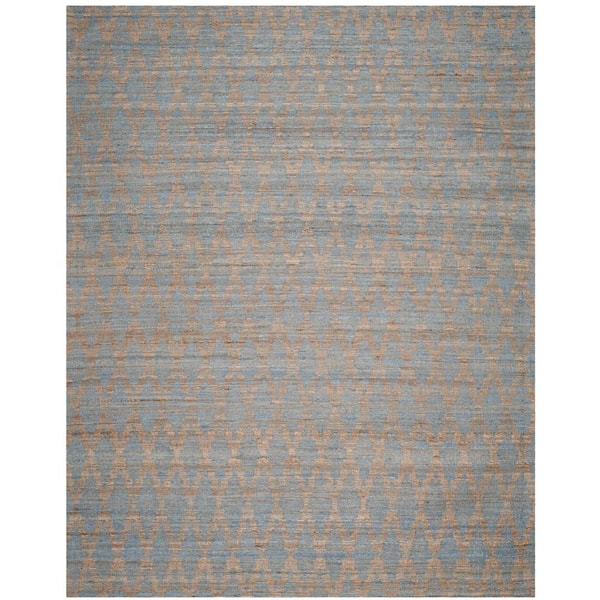SAFAVIEH Cape Cod Light Blue/Gold 8 ft. x 10 ft. Geometric Area Rug