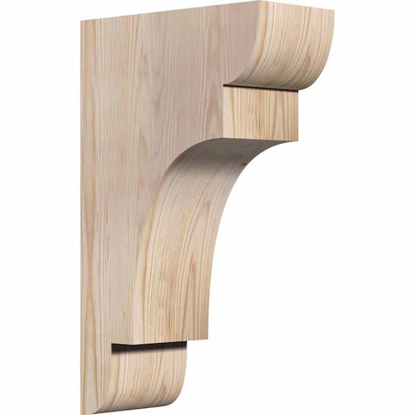 Ekena Millwork 5-1/2 in. x 12 in. x 20 in. Douglas Fir New Brighton Smooth Corbel