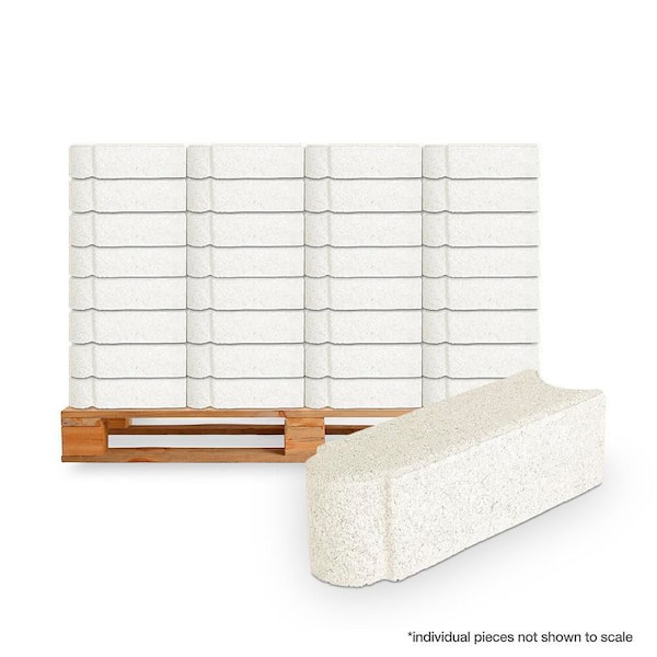Edgestone 12 in. x 3.5 in. x 3.5 in. Limestone Concrete Edger (288-Pieces/282 sq. ft./Pallet)