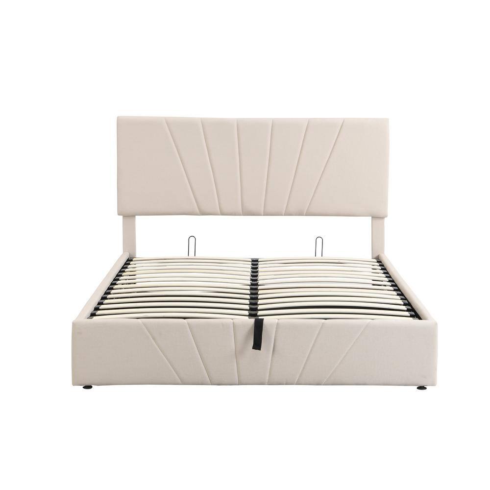 Manila upholstered low profile store platform bed