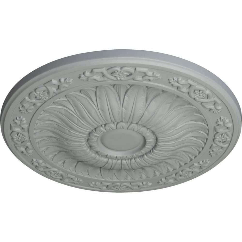 Lunel White High-Density Urethane Ceiling Medallion