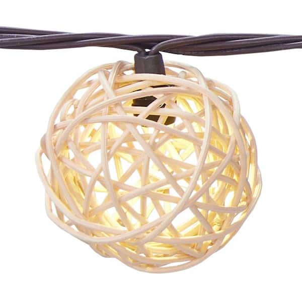 Hampton Bay Outdoor/Indoor 9 ft. Battery Operated 200 Micro Bulbs LED  Willow String Light SL9611 - The Home Depot