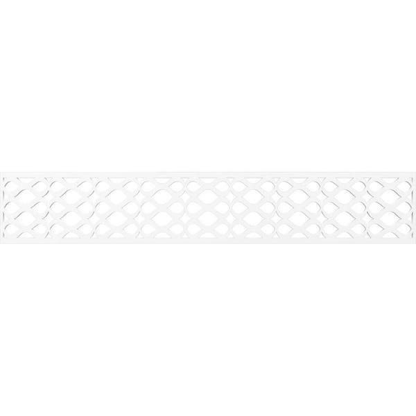 Ekena Millwork Somerset Fretwork 0.375 in. D x 46.625 in. W x 8 in. L PVC Panel Moulding