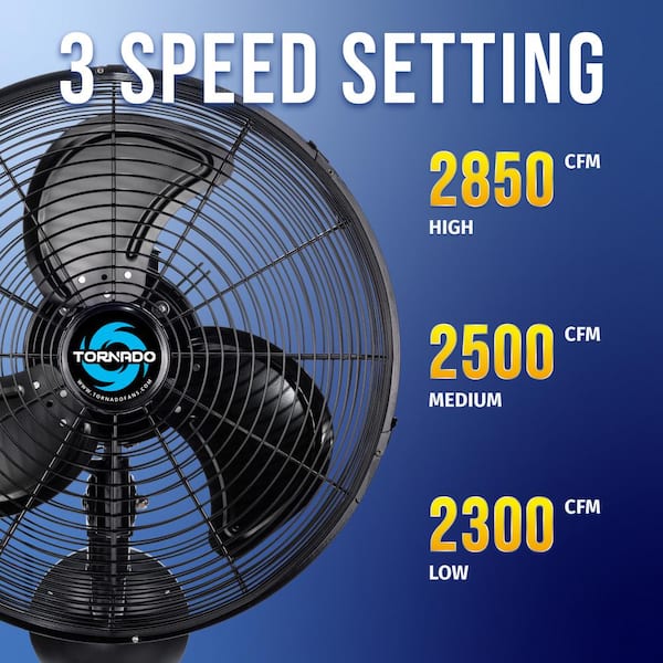 Tornado 16 in. Outdoor Rated Water Resistant High Velocity Metal