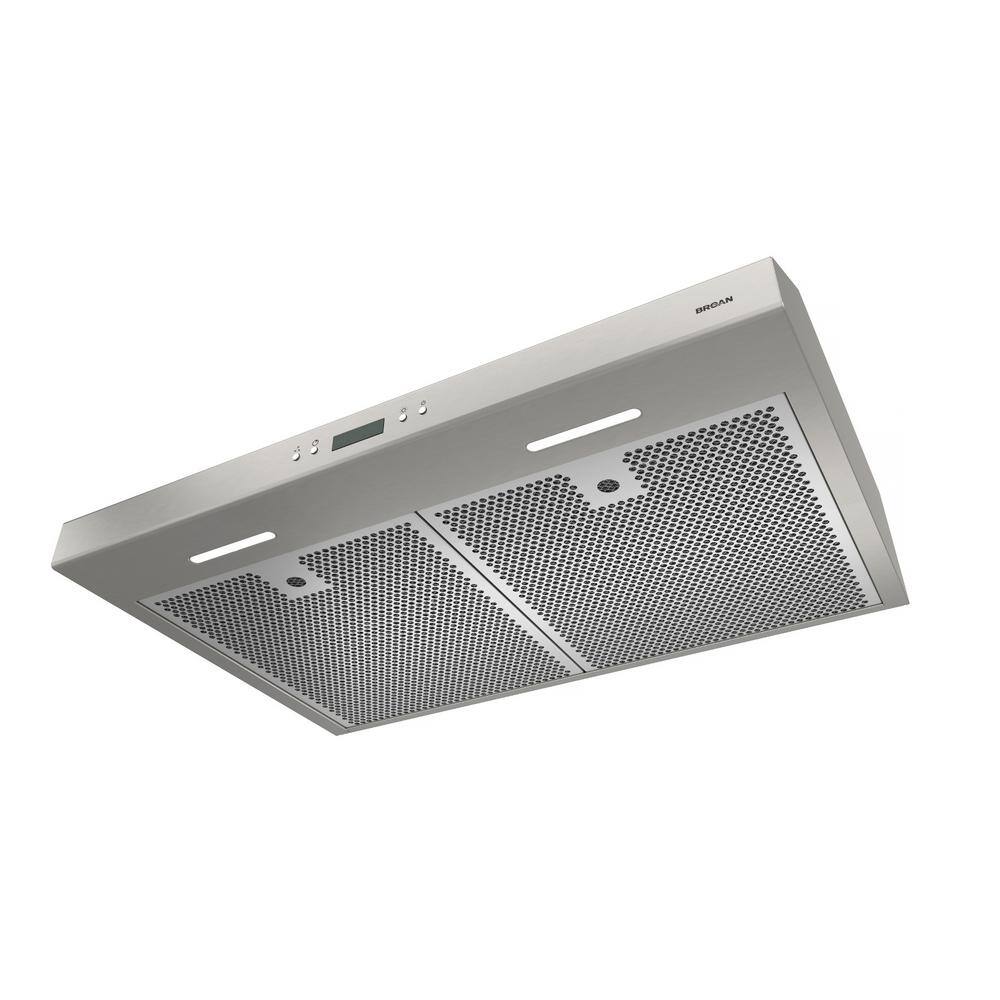 Broan 36" Stainless Steel Convertible Under Cabinet Range Hood with LED Lighting
