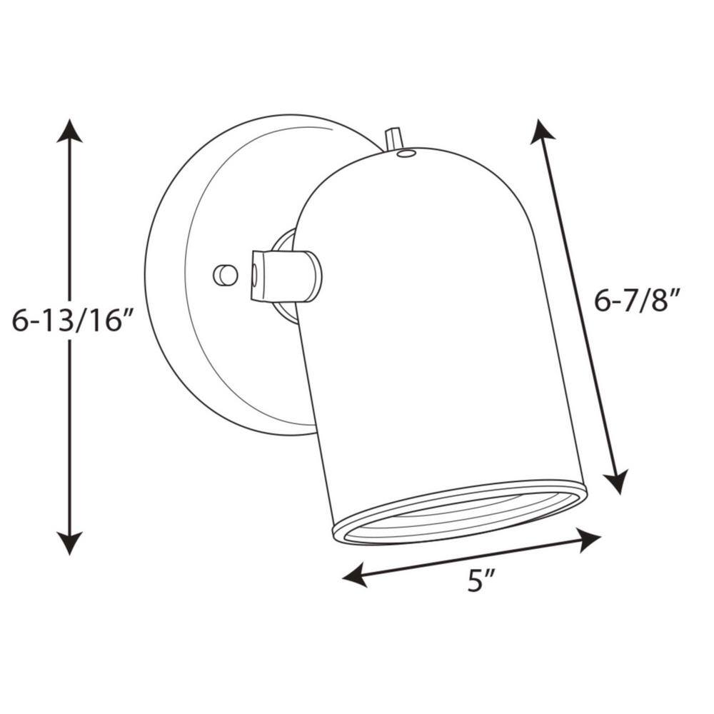 Brushed Nickel Adjustable Wall/Ceiling Sconce with Shade