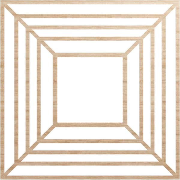 Ekena Millwork 0.25 in. x 40 in. x 40 in. Wood Medallion Moulding