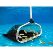 Heavy-Duty Leaf Rake With Double Mesh Net for Inground and Above Ground Pools