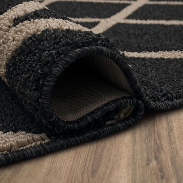 1'6x2'6 Diamond Utility Mat Rug Black - Mohawk