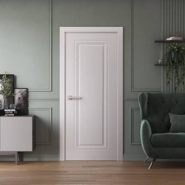 Sartodoors 7111 36 in. x 80 in. Sold Core White Color Wood