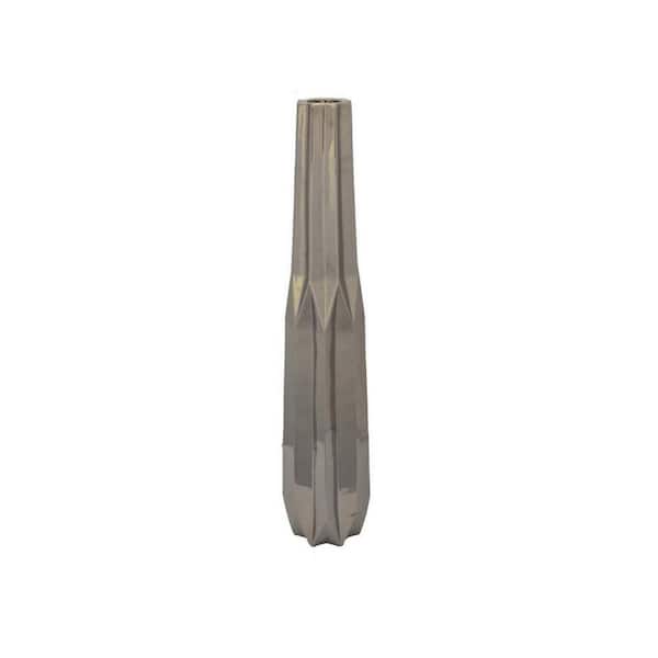 Benjara Silver Tall Pot Ceramic Decorative Vase