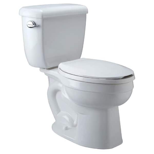 Zurn High Performance 2-piece 1.6 GPF Single Flush Round Toilet in White