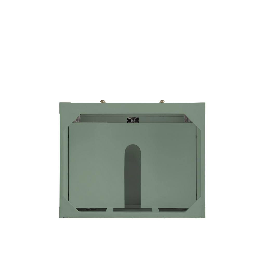 Smokey Celadon 30" Solid Wood Single Bathroom Vanity Base