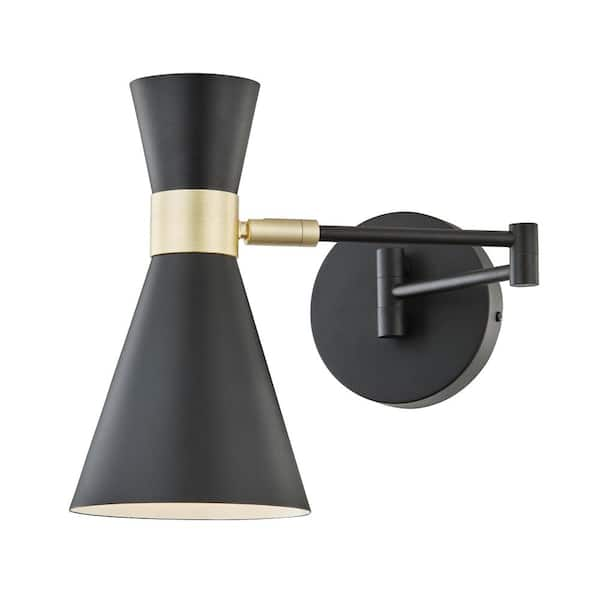 Light Society Beaker Black Wall Sconce