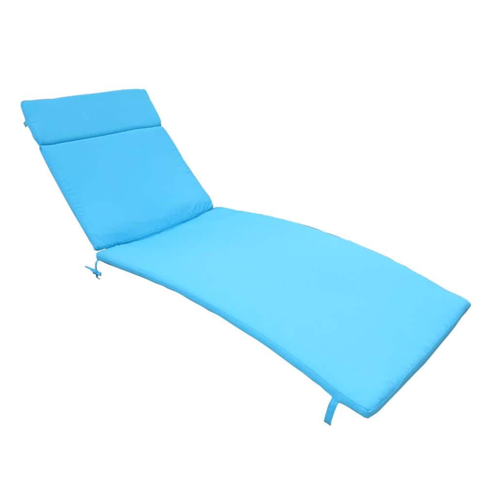 "Set of 2 Outdoor Chaise Lounge Cushions, 79.25"" Water-Resistant Polyester Replacement Cushions with Ties" price history on PriceWatchPro