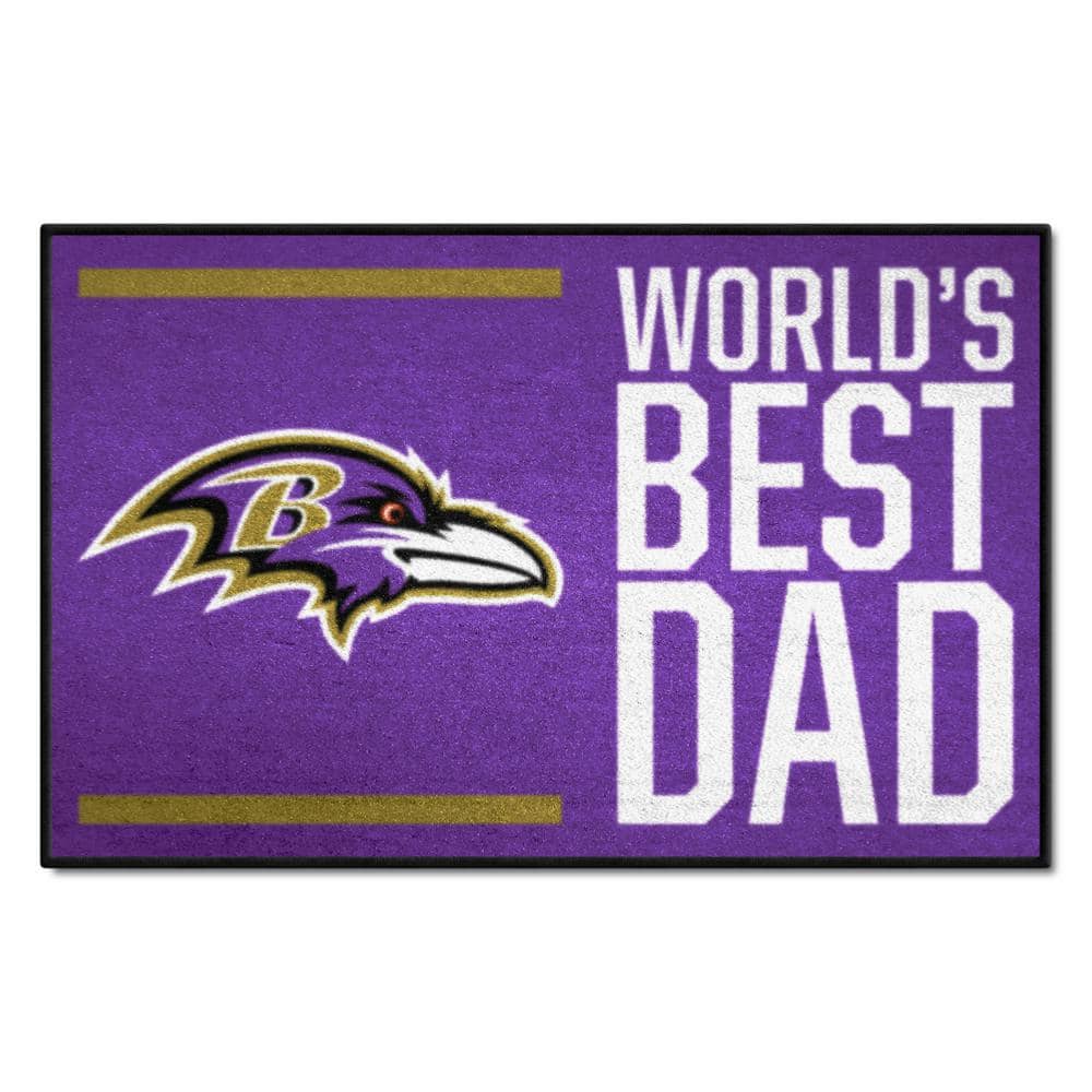 FANMATS NFL Baltimore Ravens Purple 2 ft. x 2 ft. Round Area Rug