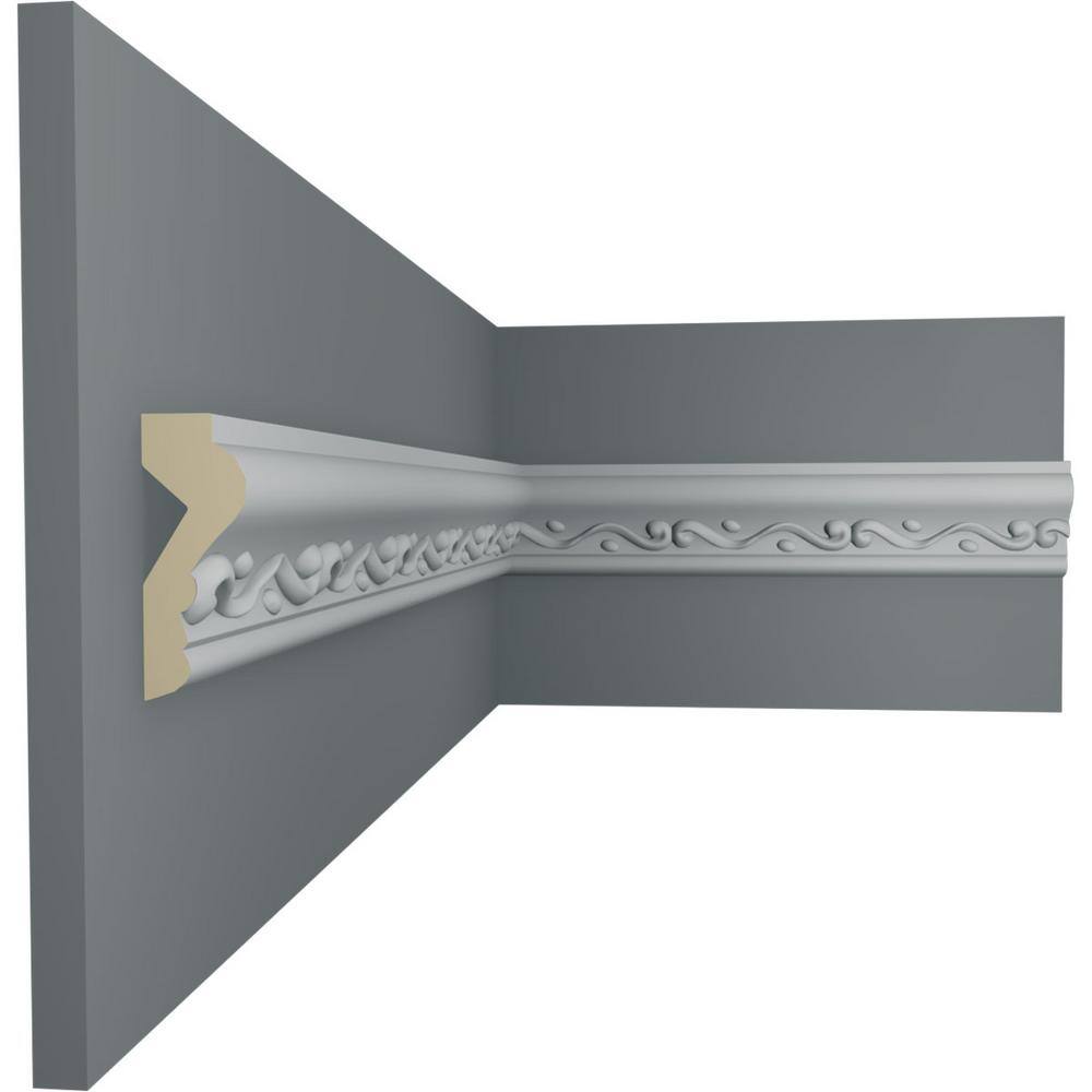 Gray Primed Urethane Geometric Chair Rail Moulding