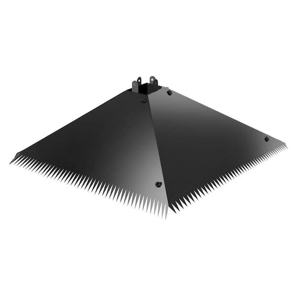 17-inch Galvanized Steel Non-Electric Squirrel Baffle with Spikes for 4x4 Posts and Bird Feeder Poles (1-Pack)