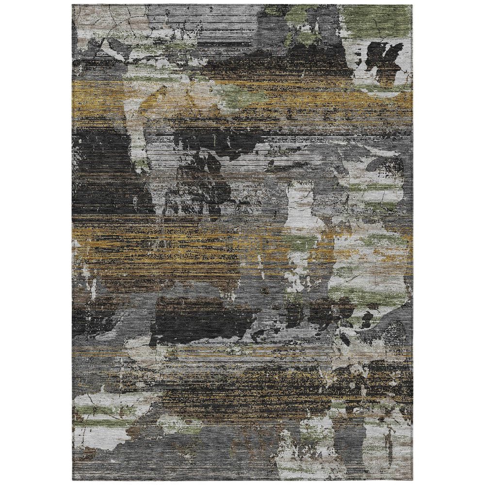 Chantille Machine Washable Indoor/Outdoor Abstract ACN2646 Black 9 ft. x 12 ft. Area Rug price history on PriceWatchPro