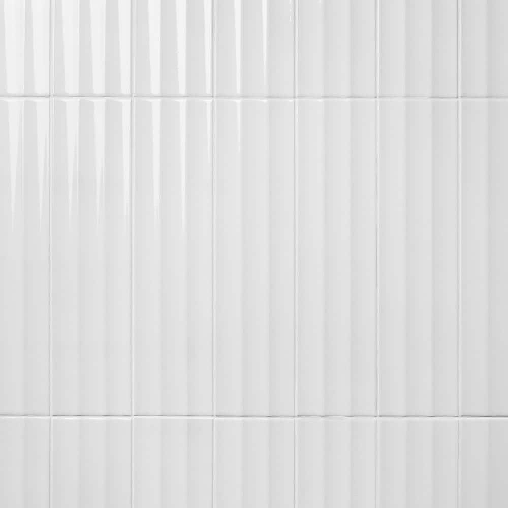 Have a question about Ivy Hill Tile Colorwave Fluted White 4.43 in. x ...