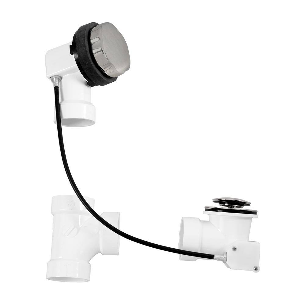 27 in. Sch. 40 PVC Cable Drive Bath Waste, Satin Nickel price history on PriceWatchPro