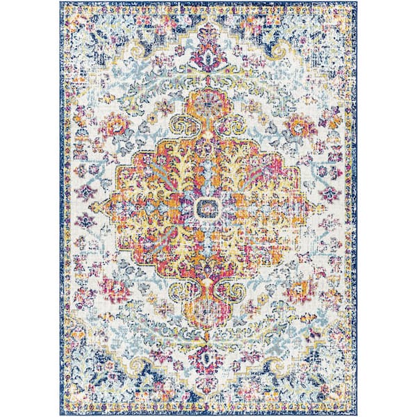 Livabliss Demeter Ivory 5 ft. x 7 ft. Abstract Area Rug