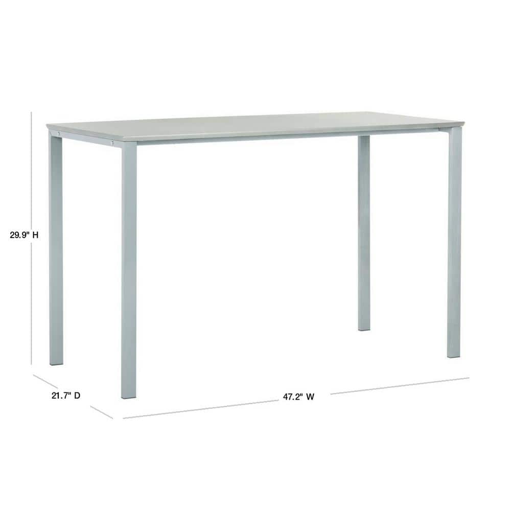 Dalit 47" Gray Wood Writing Desk