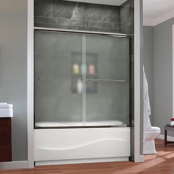 Reviews for FORCLOVER 60 in. W x 57-3/8 in. H Sliding Semi Frameless ...