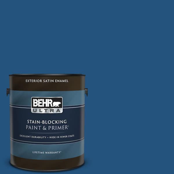 BEHR ULTRA 1 gal. #S-H-570 Blueberry Twist Satin Enamel Exterior Paint & Primer