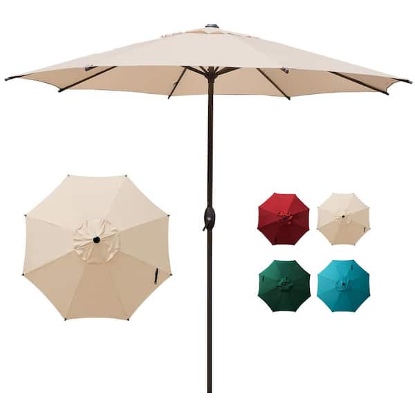 Adjustable Canopy Tilt Water Resistant Abba Patio Outdoor Table Umbrella 9 ft