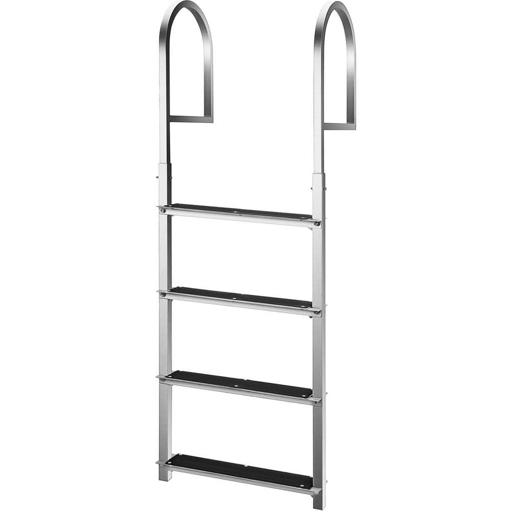 VEVOR Dock Ladder 4 Step 330 lbs. Load Anti-Skid Aluminum