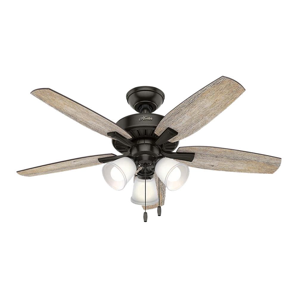 Hunter Oakfor 48 in. LED Indoor Noble Bronze Ceiling Fan with 