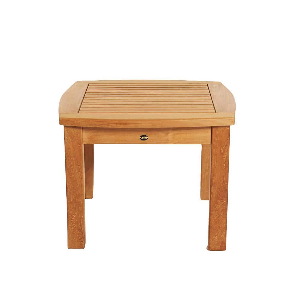 Colorado Square Teak Wood Coffee Table in Honey Brown