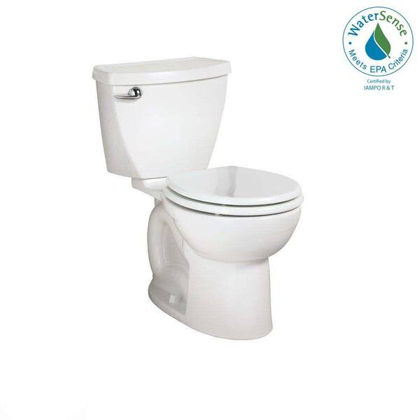 American Standard Cadet 3 FloWise 2-Piece 1.28 GPF High Efficiency Round Front Toilet in White-DISCONTINUED