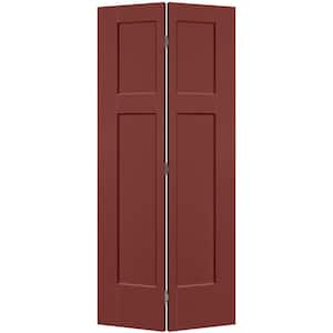 36 in. x 80 in. 3-Panel Winslow Hollow Core Red Bluff Molded Composite Bi-Fold Door