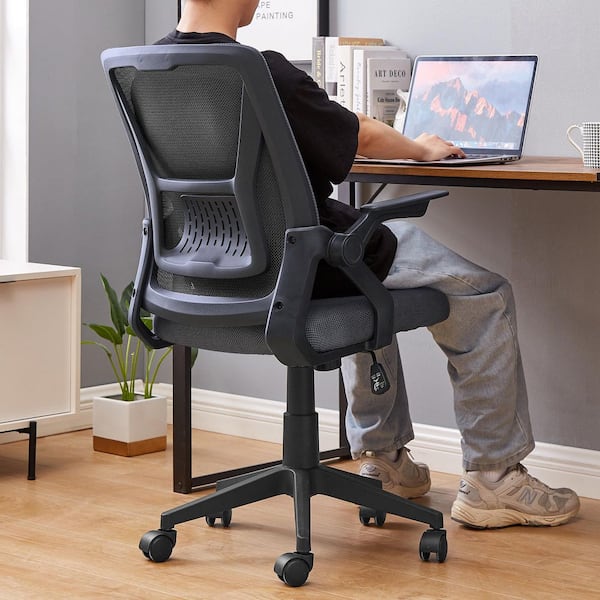 VECELO Fabric Swivel Ergonomic Office Task Chair with VECELO Fabric Swivel Ergonomic Office Task Chair with