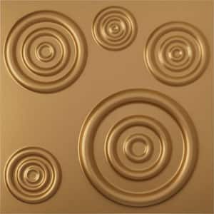 19 5/8 in. x 19 5/8 in. Reece EnduraWall Decorative 3D Wall Panel, Gold (12-Pack for 32.04 Sq. Ft.)