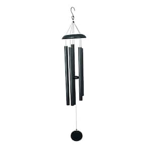 51 in. Metal Chime Canopy Tuned Black